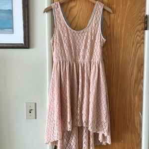 High low lace dress